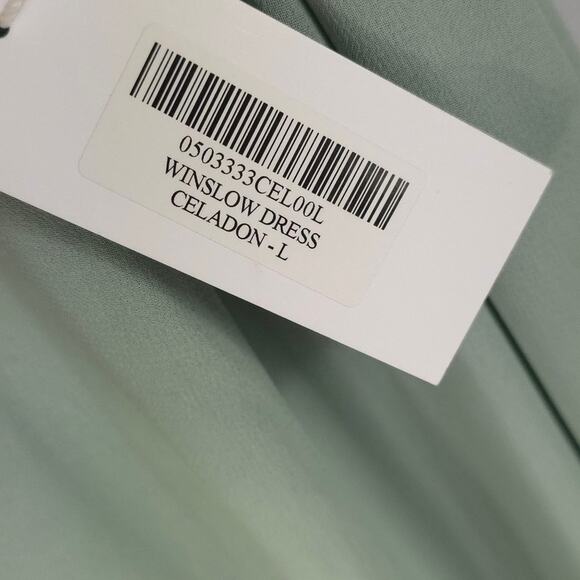 Reformation Winslow Maxi Wrap Dress in Celadon - Picture 8 of 13